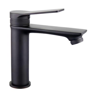 China New Modern Popular Black Faucet Hot Cold Water Basin Mixer Baterie for sale