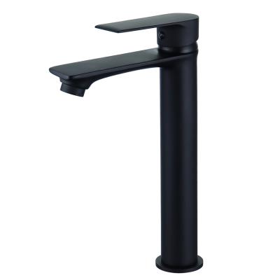 China Modern Black Brass Mixer Basin Water Taps Bateria for sale