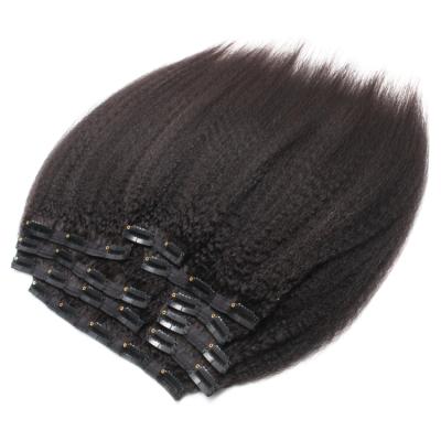 Chine Cuticle In The Same Direction New Products 2021 Natural Virgin Ins Clip Curly Straight Hair Extension Clip For Black Women à vendre