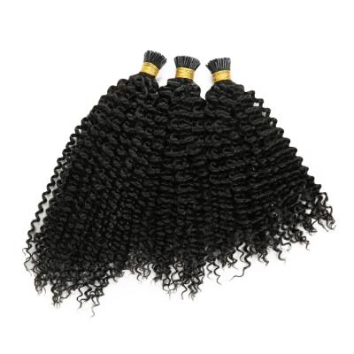 China Hair I Tip Curly Itip Curly Raw Hair Remy Hair Extensions Micro Link Curly Hair Extensions en venta