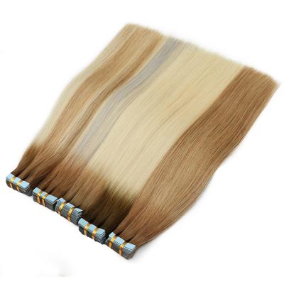 중국 Top Selling Grade 12A Silky Straight Double Remy Human Hair 100 Double Unprocessed Remy Wave Tape Hair Extension Dropship Pulled Dropship 판매용