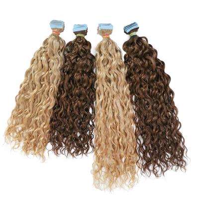 China Real Curl Raw Curly Hair Stick Hair Stick Hair European Grade 12A Cuticle Aligned Stats Tape Extension Hair en venta