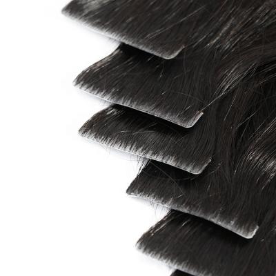 Cina 12A Silky Straight Wave Cuticle Aligned Hair Invisible Tape In Human Hair Extensions Black Women in vendita