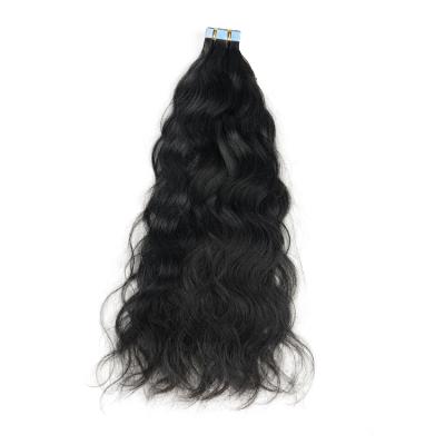 Cina Double Drawn Straight Wave Natural Wave Tape Hair Extension in vendita