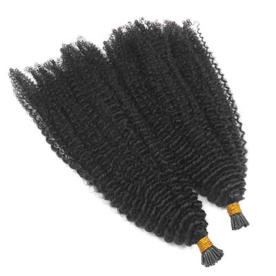 China itip 3c/4a hair extension afro curly curly hair extension itip 3c/4a hair extension hair extensions wholesale natural curly afro curly hair extensions I tip for sale