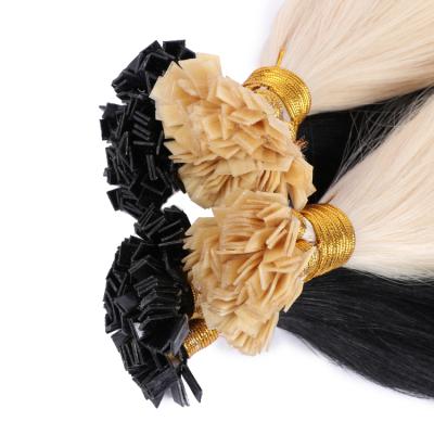 China Luxury Raw Silky Straight Hair Extensions Double Virgin Russian Hair Tip Quality Pulled Flat Tip Quality for sale