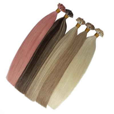 China Silky Straight Wave Wholesale Remy Hair Blonde U Tip Hair Extensions Hair Products for sale