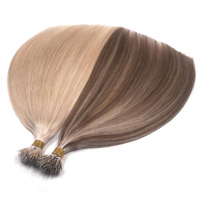 China 100% Virgin Hair Nano Ring Hair Extensions Beads Tip Bonds Full Cuticle Virgin Hair Nano Link for sale