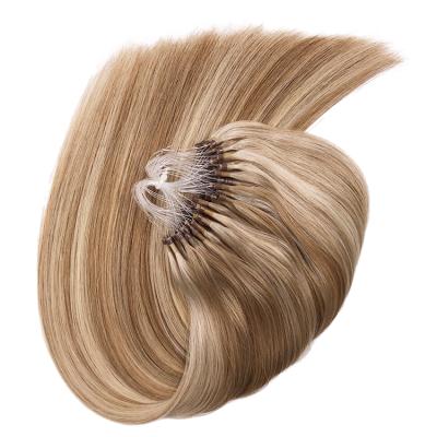 China Silky Straight Silky Straight Luxury Micro Bead Ring Hair Extensions Quality Raw Wave Virgin Hair en venta