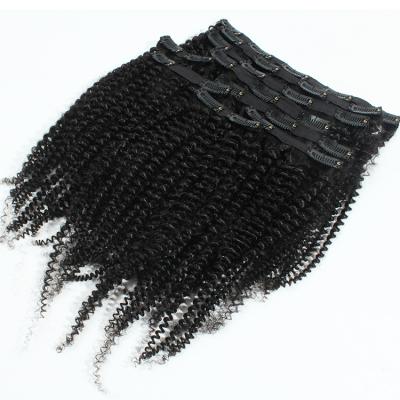 Китай Curly Curly Black Women Need Curly Afro Kinky Curly Clip In Hair 100% Hair Extensions продается