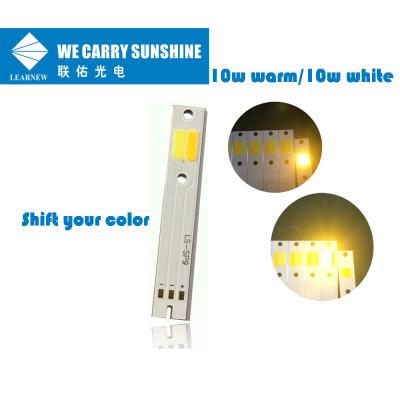 China C6 Bi Color Car COB LED 7.5x9MM 15W LED Chip 1500mA for sale