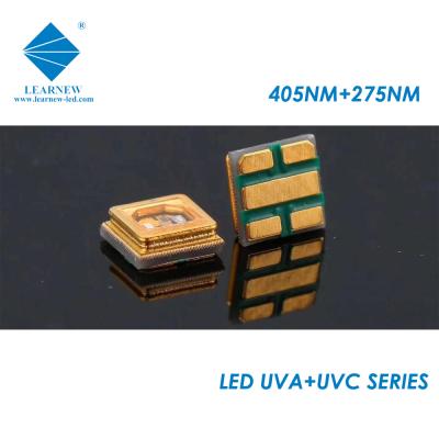 中国 UVC UVAシリーズ0.5w 265-285nm 395-405nm 3535穂軸SMDの破片の水晶ガラス レンズ 販売のため