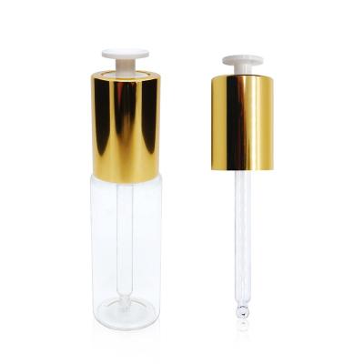 China Reverse No 18 410 Aluminum T Shaped Push Button Pipette Dropper For Serum for sale