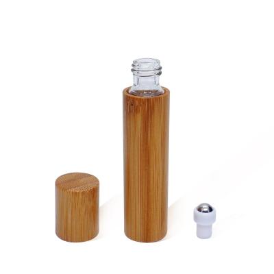 China 10ml Cosmetic High Quality Bamboo Roll On Bottle For Cosmetic for sale