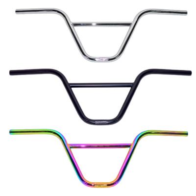 China Stock Ready BMX 4130 CRMO Steel BMX Bicycle Grip Bars With 2 Pieced Design for sale