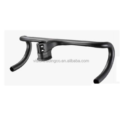 China Road Bikes Unique Design Aluminum Road Bicycle Cow Lean Handle Bar with One-Piece and Inner Wiring Design for Gravel for sale