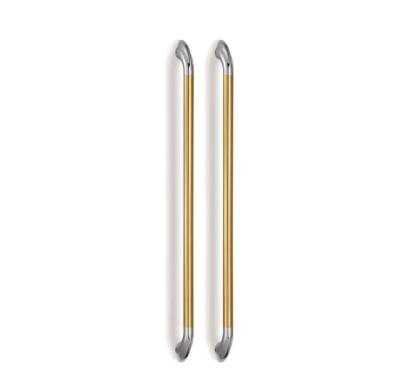 China HDSAFE Minimalist Design Classic Luxury High Level Glass Door Handle Stainless Steel Door Handle Pull For Star Hotel for sale