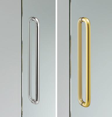 China Minimalist maker pull glass door handle maker 202 304 steel double shape pull door handle pull glass door handle double glass for sale