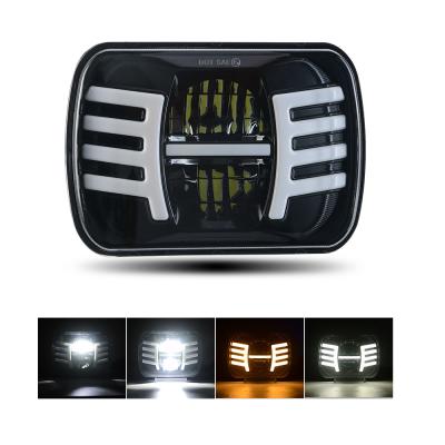 China Square Led Work Light DC12-65V Led Headlight For Car 7inches Square Led Work Light Cool Design Led Headlight for sale