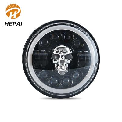 China 7 Inch Led Headlight China Supplier Automotive Worklight Assembly Ip68 Low Height / Low Beam Waterproof Offroad for sale