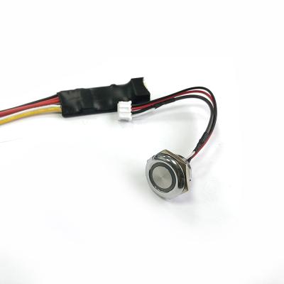 China HJ-TBS04 12-24V Buttons Touch Button Sensor ON/OFF Switch 12mm 16mm Dimmer For Floor Lamp for sale