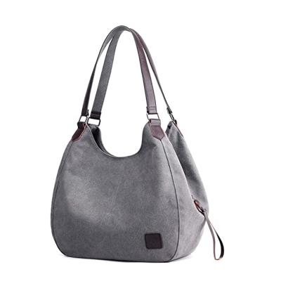 China High Quality Lady Handled Canvas Handbag Fashion Women Handbags Shoulder Bag for sale