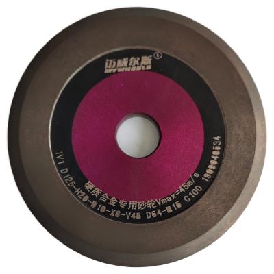 China Diamond Grinding Wheels for Sharpening Tungsten Milling Cutter Widely Used 1V1 Diamond Grinding Wheel For Carbide Milling Cutter for sale