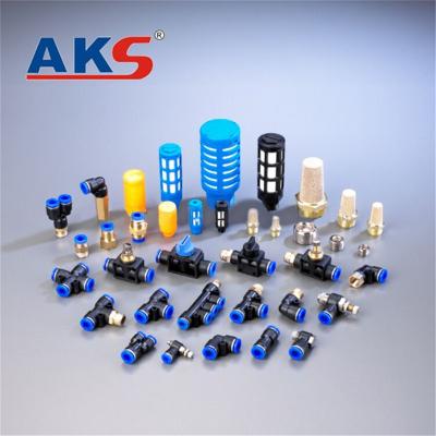 China Custom Miniature Pneumatic Air PU Push In Brass Plastic Fittings Connectors for sale