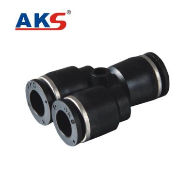 China Plastic Air AKS Pneumatic Y Fitting Auto Parts With Patent Certificate Connector for sale