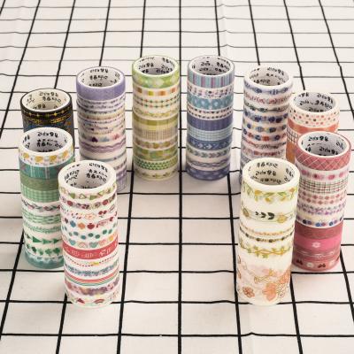 China Custom Waterproof Teardrop Waterproof Watercolor Printed Washi Notebook Paper Tape Craft for sale