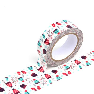 China Custom Decorative Christmas Washi Tape Waterproof Washi Tape Japanese Paper Adhesive Washitape for sale