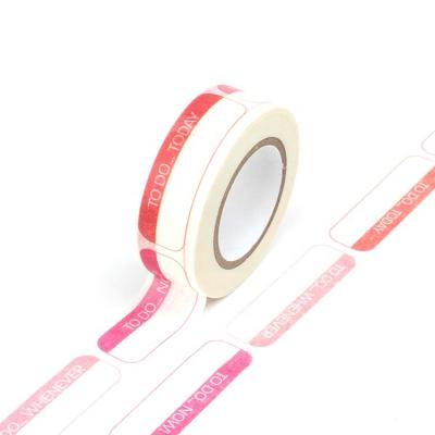 China Waterproof bullet journal washi tape washi tape custom washi tape for notebook for sale