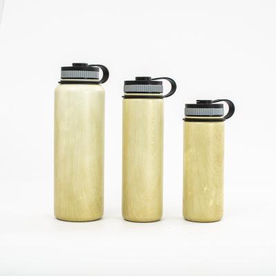 China OEM Sustainable Acceptable Wide Mouth Vacuum Insulated 304 Stainless Steel Thermos Outer Water Bottle for sale