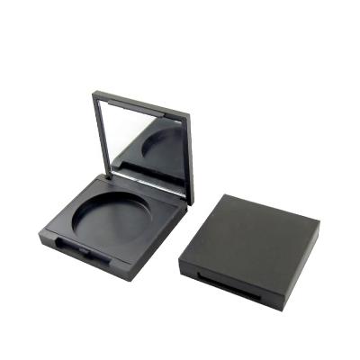 China Waterproof 37mm Holes Makeup Eyeshadow Case Single Cosmetic Packaging Black Eyeshadow Pan For Wholesale for sale