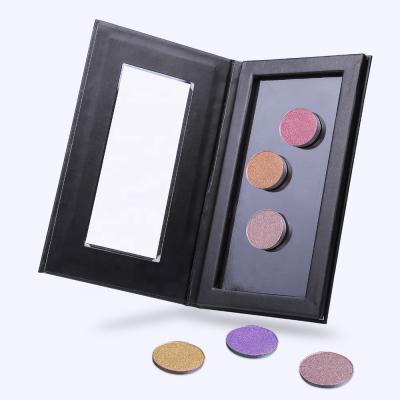 China Waterproof you can choose empty magnetic eyeshadow shape cosmetic eyeshadow glitter packaging palette for sale