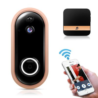 China Real Time Visual Wireless Doorbell 7 Days Cloud Free Storage Smart Door Bell with Chime 1080P HD WiFi Security Camera Two Way Audio for sale