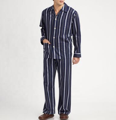 China High Quality QUICK DRY Striped Pattern Mens Pajamas Sleepwear Homewear for sale