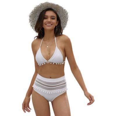 China New QUICK DRY Bikini Ladies Swimsuit Fringed High Waist for sale