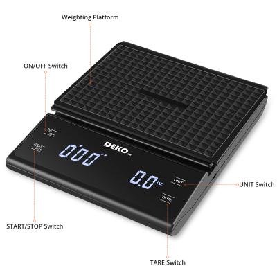 China High Quality Weight Household Unit Conversion Multi Gauge Kitchen Weighing Electronic Digital Coffee Scale for sale