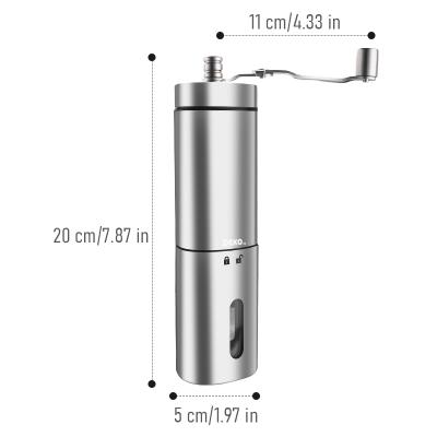 China Outdoor Portable Coffee Bean Grinder Grinder Hand Stainless Steel DEKOhm Manual Coffee Grinder for sale