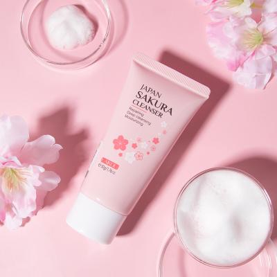 China Wholesale 2021 DEEP CLEANSING Product New Japan Sakura Face Cleanser Repairing Deep Cleanser Moisturizing Facial Cleanser for sale