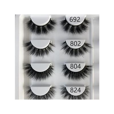 China Factory Wholesale Good Quality 15mm 16mm 17mm False Eyelashes 3D Mink Eyelashes Natural Short Mix Wink Eyelashes for sale