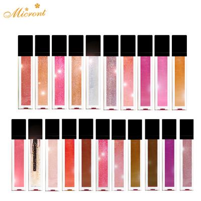 China Waterproof No Logo Wear Diamond Glitt Waterproof Long Lasting Vegan Glitter Lip Gloss Matte Liquid Lip Gloss Liquid Lipstick for sale