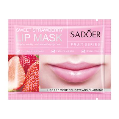 China Moisturizer Ready Stock Strawberry Avocado Orange Blueberry Moisturizing Fruit Collagen Brightening Lip Mask for sale