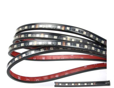 China Factory Price 4pcs Music Control RGB Car Led Strip Lights Decorative Car Led Strip With App Car Strip Light Underbody for sale