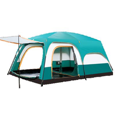 China High Quality Custom Automatic Instant Big Family Camouflage Game/Field Camouflage Waterproof 2 Bedrooms Big Tent Outdoor Camping for sale