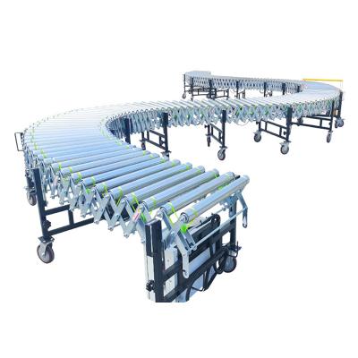 China Factory heat resistant custom outfeed flexible telescopic belt roller conveyor for sale