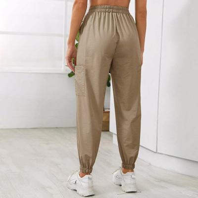 China Women Breathable Apparel Sevenseconds Solid Knot Front Sweatpants for sale