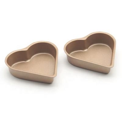 China Viable Decorator's Favorite Heart-Shaped 3.5-Inch Cake Pan for sale