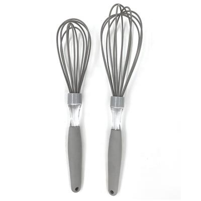 China Sustainable set of 2 silicone balloon beater and egg beater - the perfect mixer for pancakes scrambled whole eggs for sale